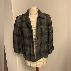 Tahari Striped button down coat size 2